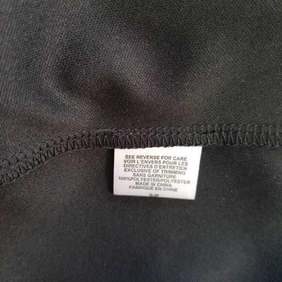 Bobeau Black Floral Shift Dress Womens Sz S Laced Shoulders Inverted Pleat Front - Picture 10 of 11